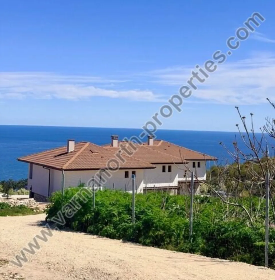 Semi-detached house for sale in the village of Topola with unobstructed sea view — Topola, main photo